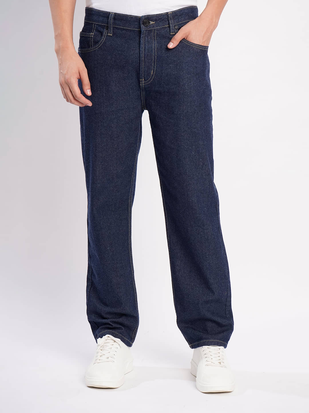 Bene Kleed Relaxed Clean Look Men's Jeans - Navy Blue ( Pack of 1 ) - Jeans | Buy online on ZillyBuy