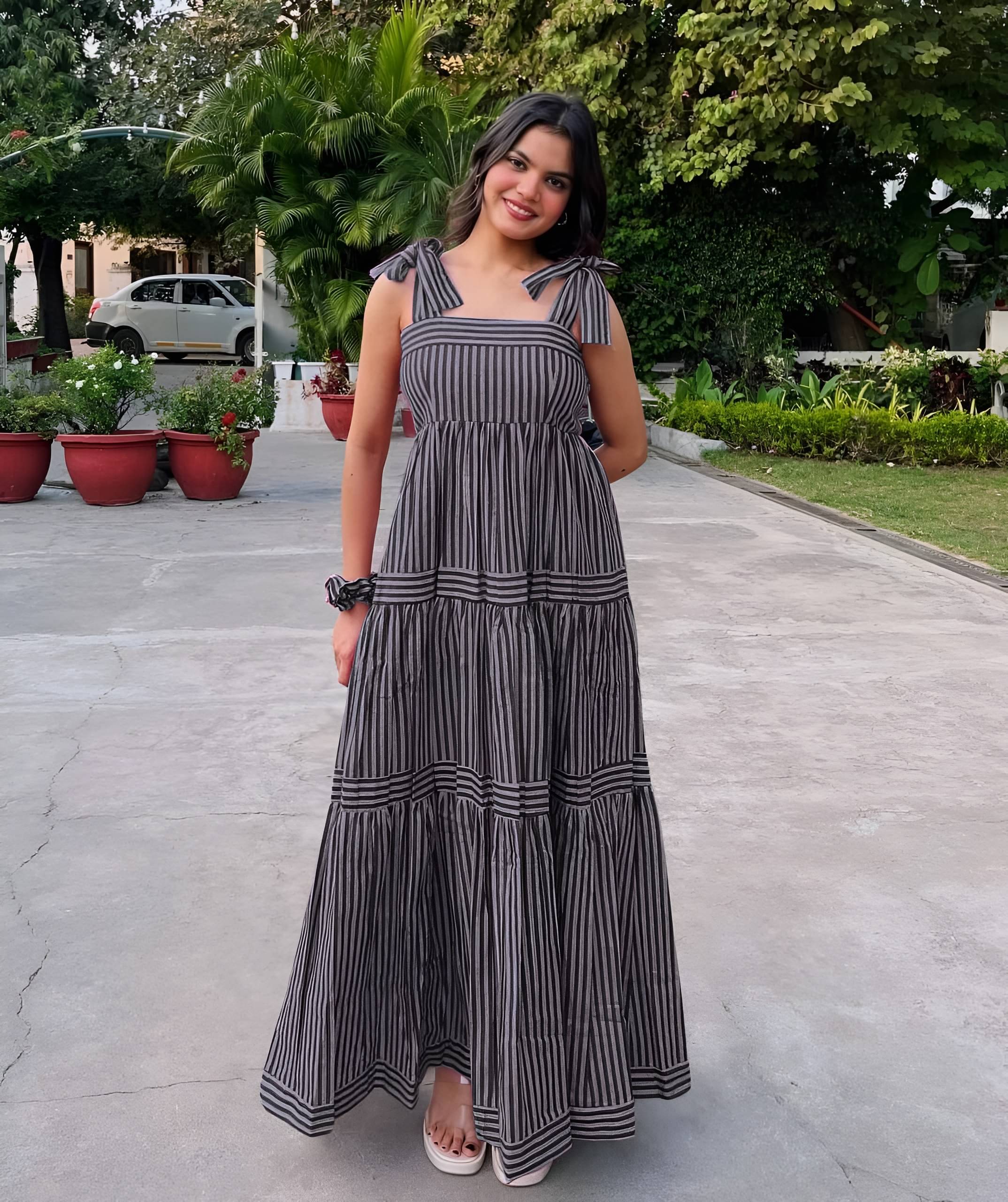 Clothing Shot Women Rayon Anarkali Stitched Ethnic Gown ( Black ) Clothing Shot Women Rayon Anarkali Stitched Ethnic Gown ( Black )