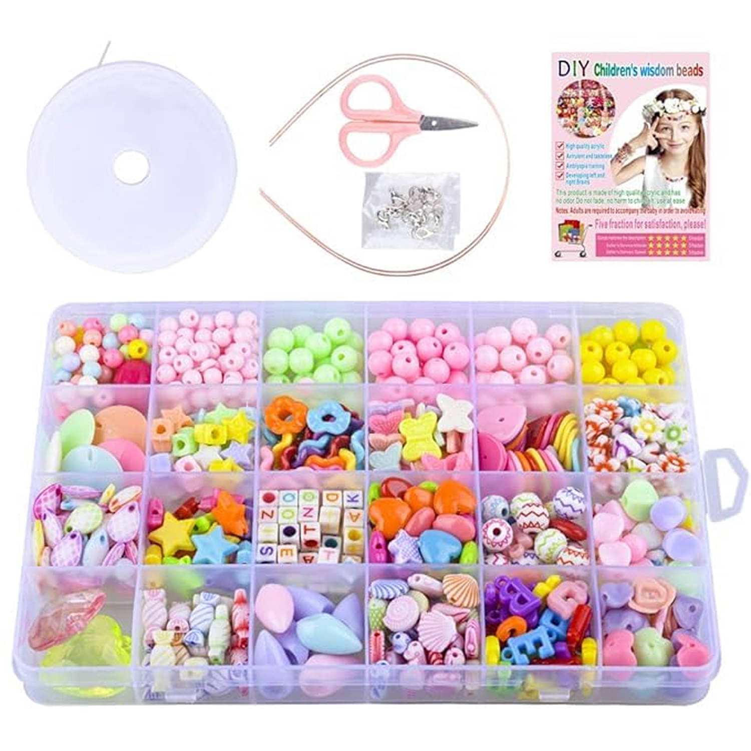     			DIY Bead Bracelet Making Kit for Girls & Kids– Jewellery  Craft Set