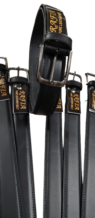 FAUJII - Black Faux Leather Men's Casual Belt ( Pack of 1 ) FAUJII - Black Faux Leather Men's Casual Belt ( Pack of 1 )