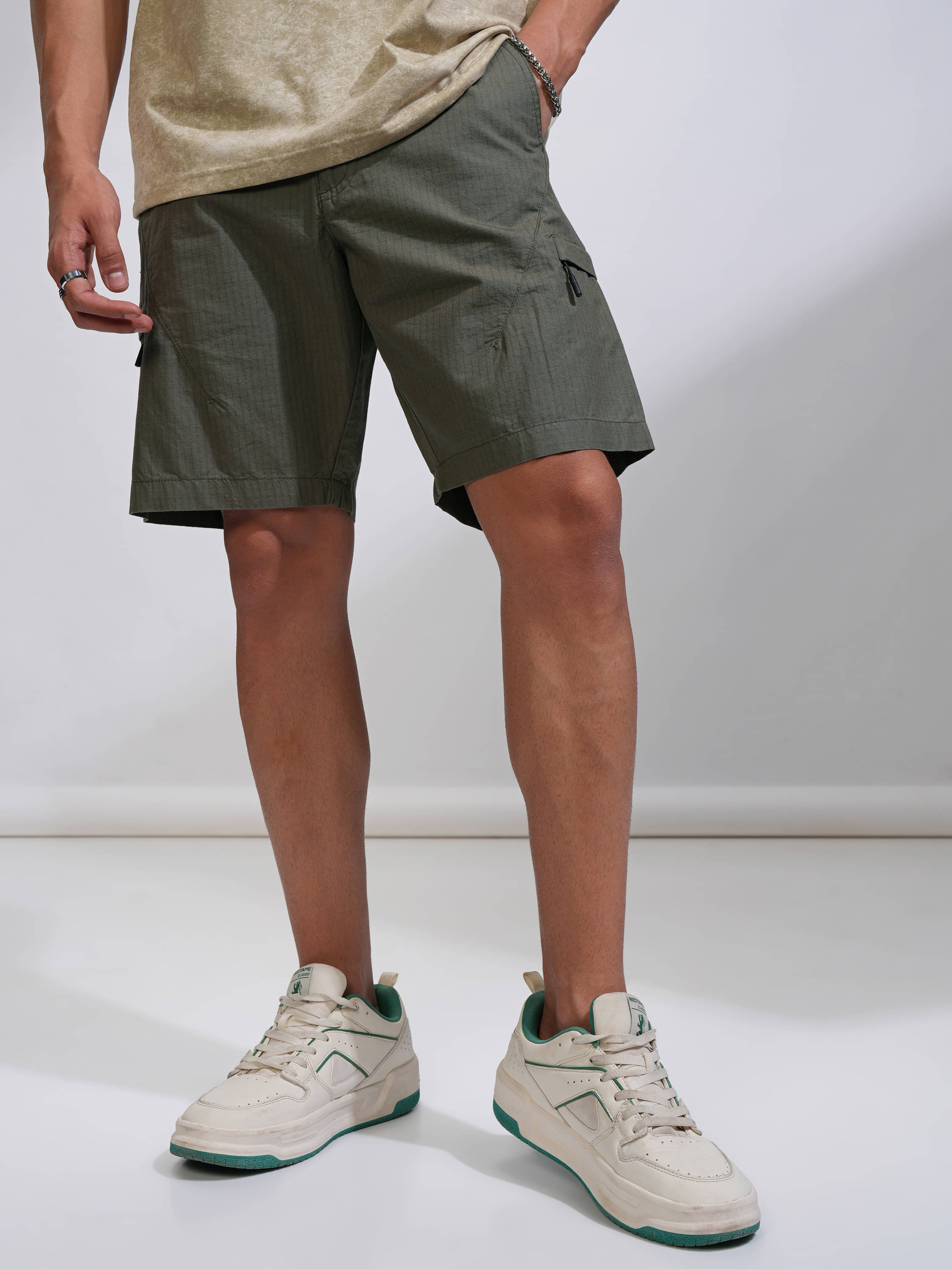 Highlander Olive Cotton Men's Shorts ( Pack of 1 ) Highlander Olive Cotton Men's Shorts ( Pack of 1 )