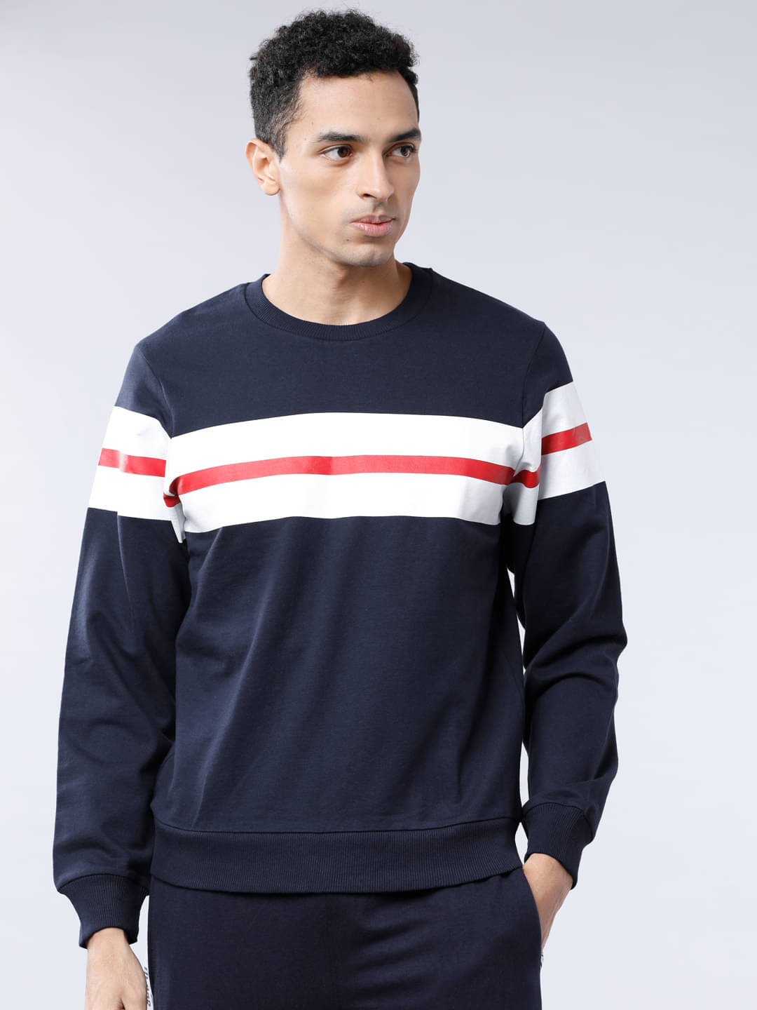     			Highlander Polyester Blend Round Neck Men's Sweatshirt - Blue ( Pack of 1 )
