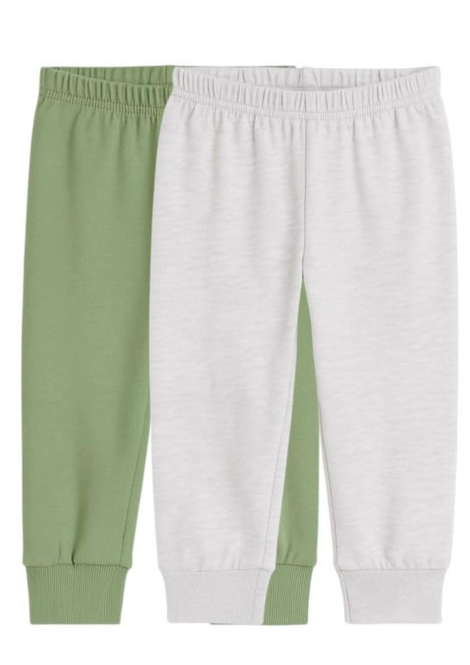     			HuggleBug Pack of 2 Boys Cotton Trackpant ( Green )