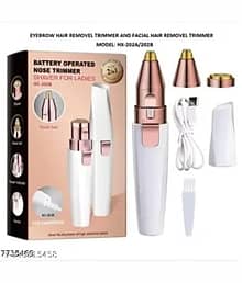 Kadio TRIMMER White Cordless Eyebrow Trimmer With 30 minutes Runtime