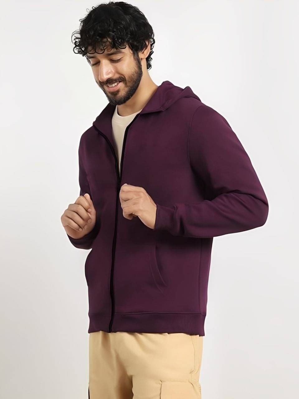     			Kushi flyer Fleece Men's Casual Jacket - Maroon ( Pack of 1 )
