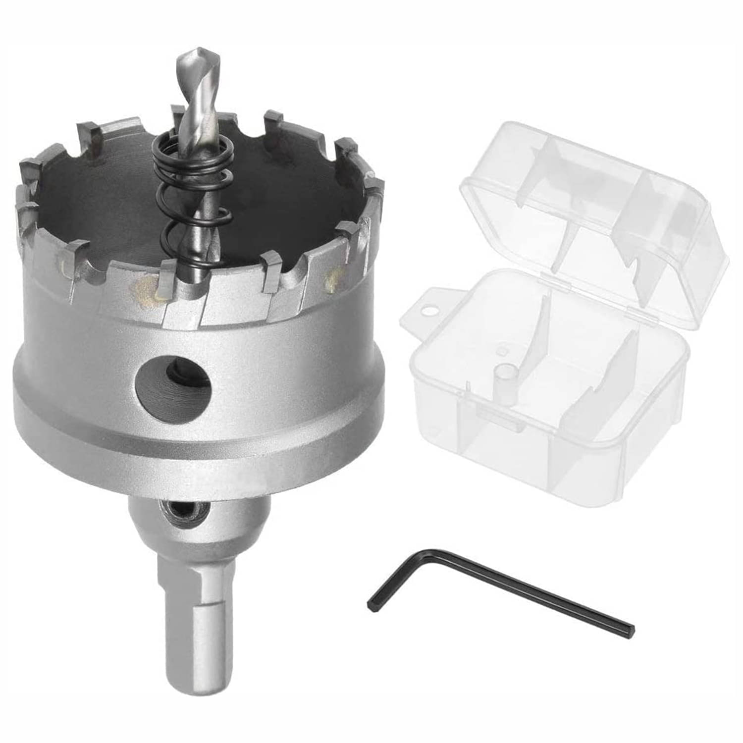     			LXMI 50mm TCT Core Drill Bit – Carbide Hole Saw for Stainless Steel, Mild Steel, Cast Iron, Aluminium & Metals – Industrial Drill Cutter – Choice of Sizes 50