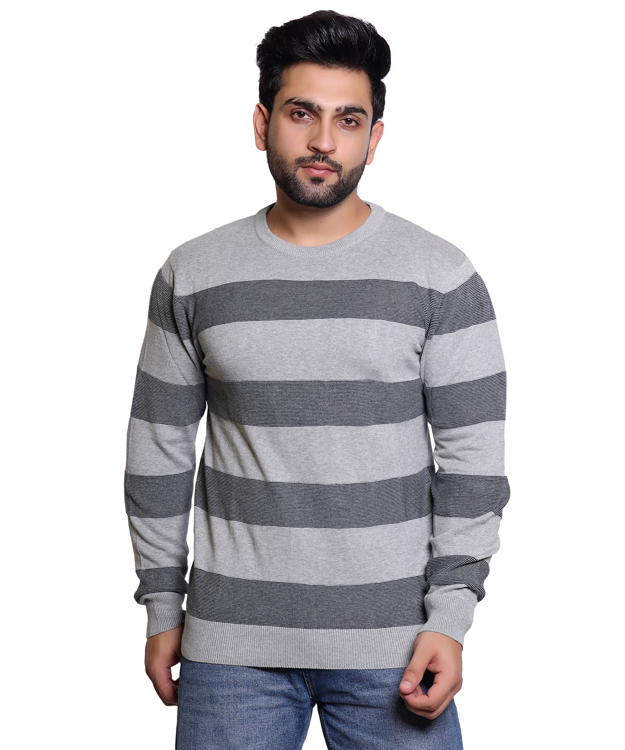 MD By Mathra Dass Woollen Blend High Neck Men's Full Sleeves Pullover Sweater - Grey ( Pack of 1 ) MD By Mathra Dass Woollen Blend High Neck Men's Full Sleeves Pullover Sweater - Grey ( Pack of 1 )