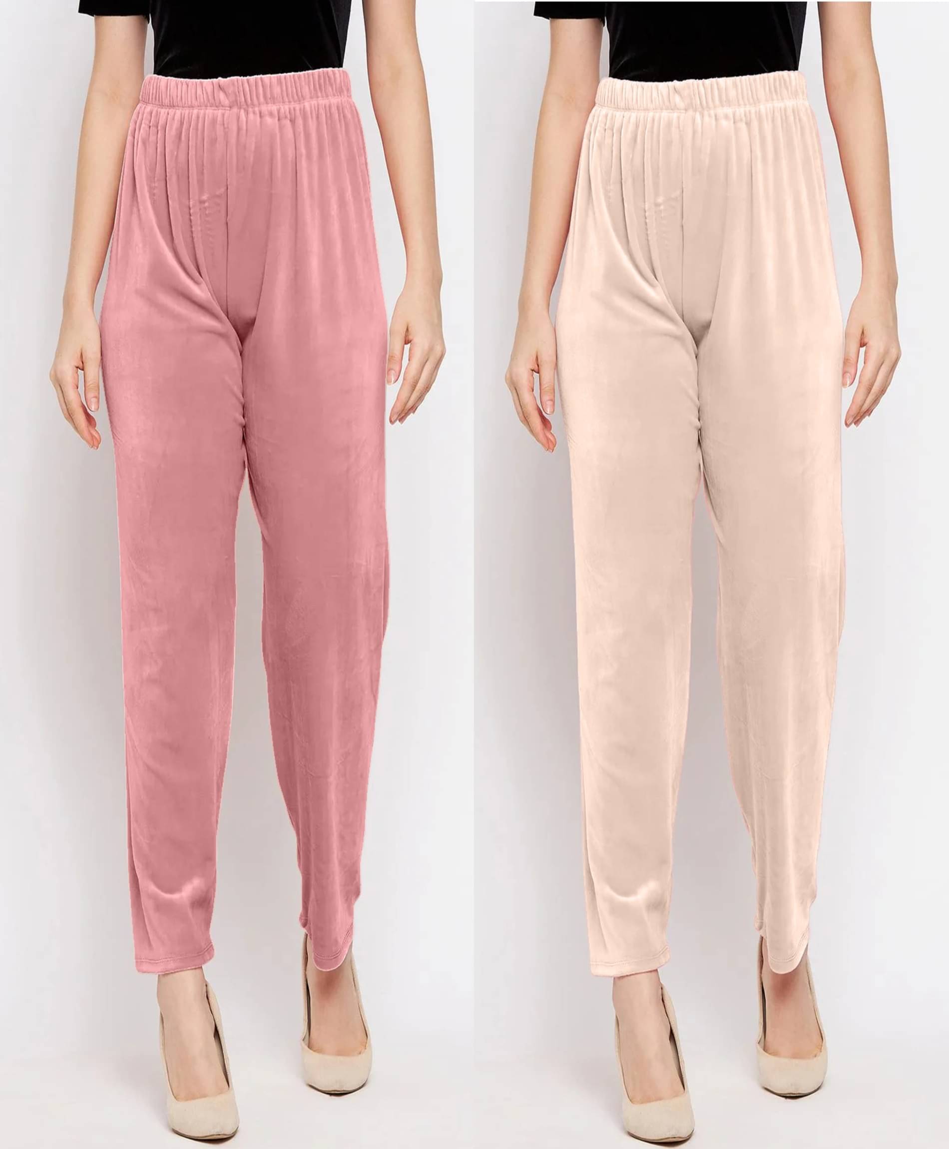     			MISS MEBINO Velvet Solid Women Pyjama ( Multi Color )