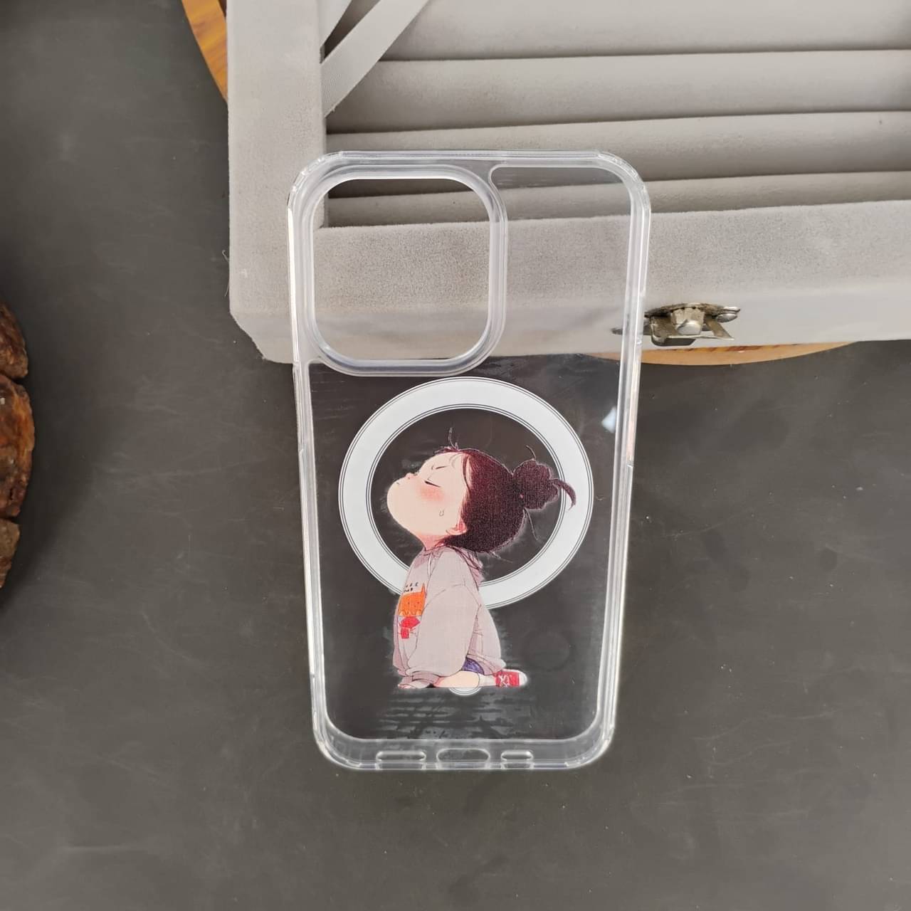     			RMVRINDA Transparent Printed Back Cover TPU Glossy Cases Compatible For iPhone 13 Pro ( Pack of 1 )