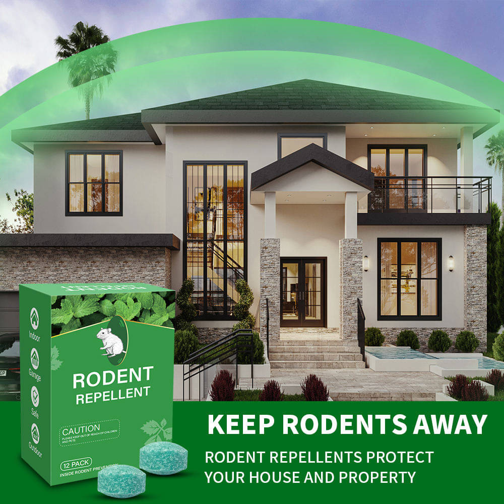     			Rat Repellent for Car Pack of 1 (10 Tablet) Mouse Peppermint Oil to Protect Wires in Car, Bike & Truck Engine No Kill Only Repels Home Indoor-Outdoor Garage Rat Controller Pills to Keep Rodents Out of Car