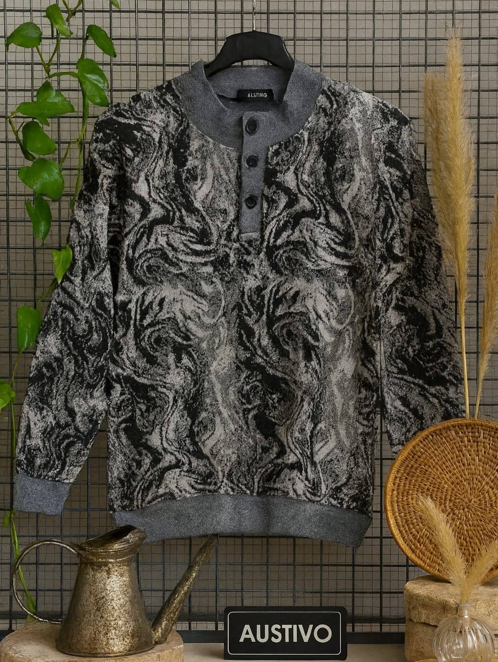 AUSTIVO Cotton Blend High Neck Men's Full Sleeves Cardigan Sweater - Off White ( Pack of 1 ) AUSTIVO Cotton Blend High Neck Men's Full Sleeves Cardigan Sweater - Off White ( Pack of 1 )