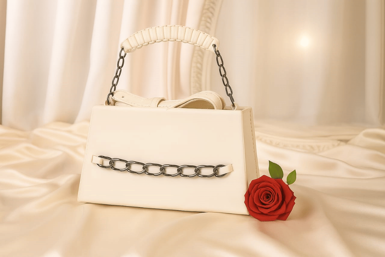     			Angel Kiss Sling Bag Faux Leather Set of 1 ( Beige )