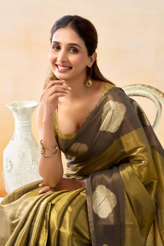     			BFM Tissue Woven Regular Saree With Unstitched Blouse Piece ( Mint Green )