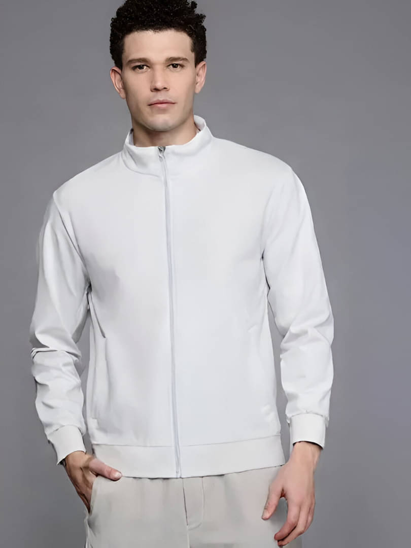     			CADMON Polyester Men's Windcheater Jacket - White ( Pack of 1 )