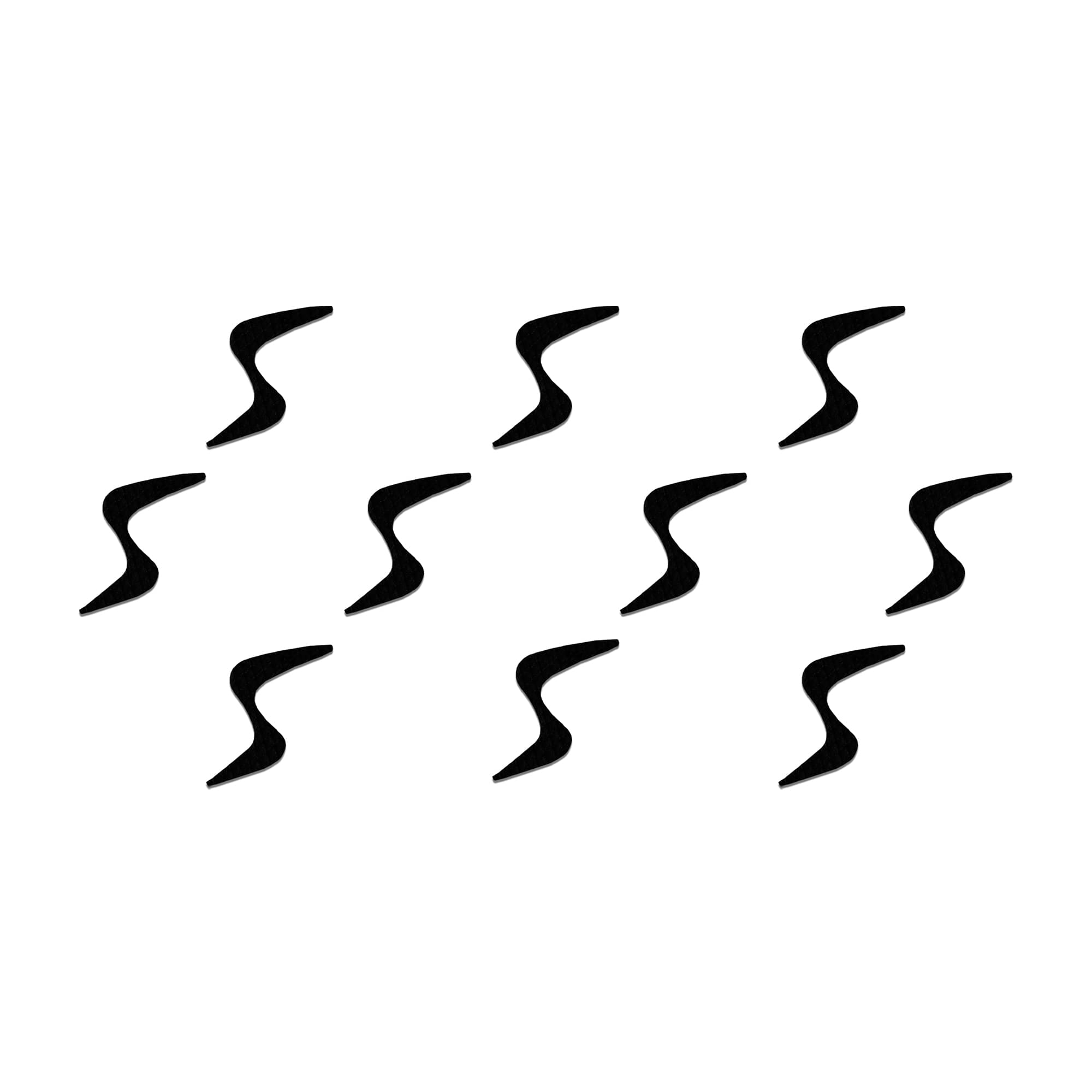     			Comet Blusters 10 Pcs Elegant Black Fusion Abstract Bindi for Casual Wear