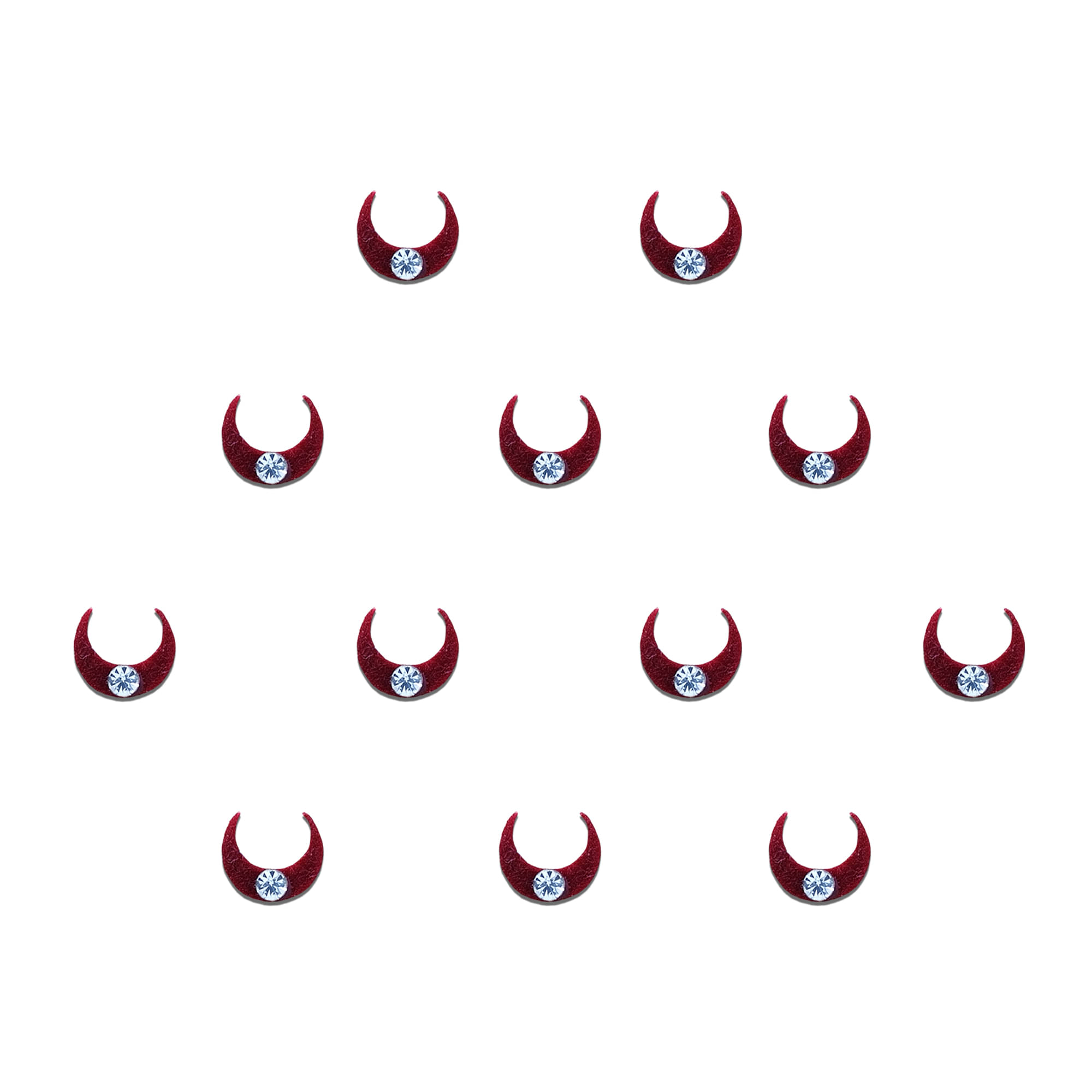     			Comet Blusters 12 Pcs Traditional Pink Crystal Bindi Made with Premium Crystal, Diamond