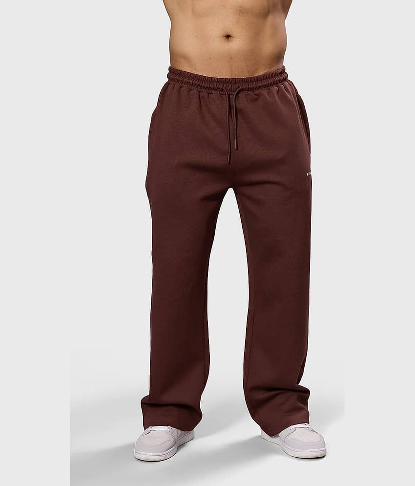 Fuaark Brown Cotton Men's Sports Trackpants ( Pack of 1 ) - Track Pants | Buy online on ZillyBuy