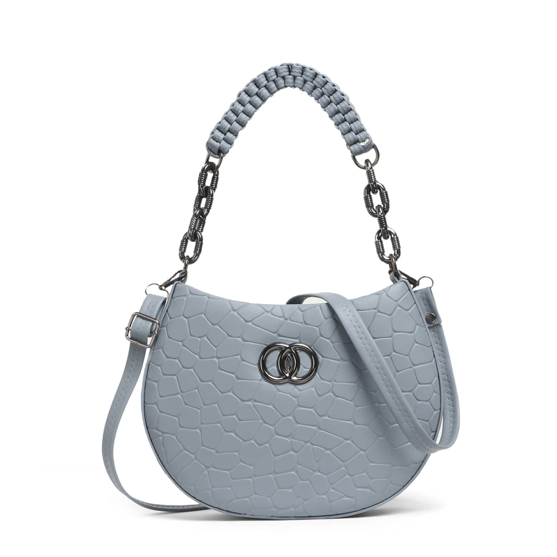     			NARIOX Sling Bag PU Set of 1 ( Grey )