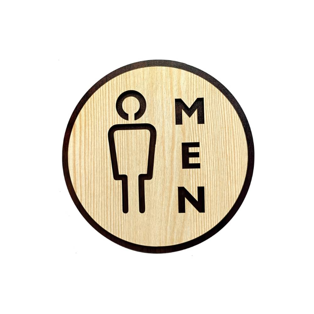 Premium MDF MEN Restroom Sign Board | Double Layer Wooden Toilet Door Sign | 6x6 Inch Washroom Signage for Home, Office, Shop & Restaurant Premium MDF MEN Restroom Sign Board | Double Layer Wooden Toilet Door Sign | 6x6 Inch Washroom Signage for Home, Office, Shop & Restaurant