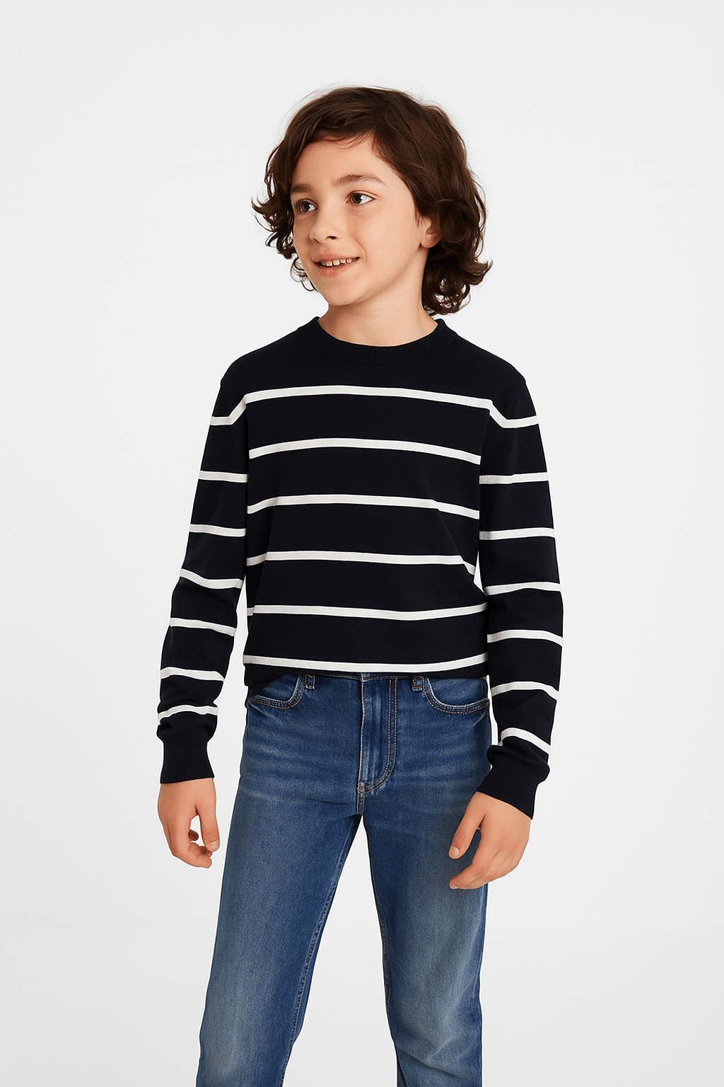     			Selcan Pack of 1 Boys Woollen Blend Sweater ( Navy Blue )