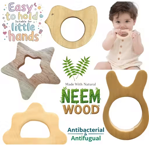     			Shree Blessings Wooden Teether ( 1 pcs )