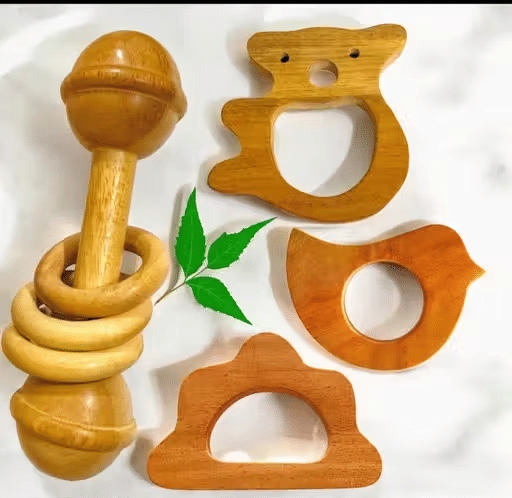     			Shree Blessings Wooden Teether ( 1 pcs )