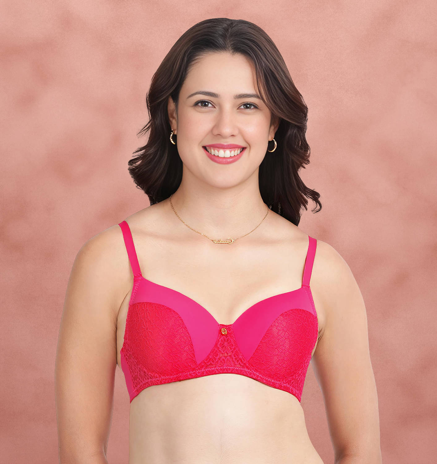 Susie Pack of 1 Nylon Lightly Padded T-Shirt Bra For Women ( Fluorescent Pink ) Susie Pack of 1 Nylon Lightly Padded T-Shirt Bra For Women ( Fluorescent Pink )