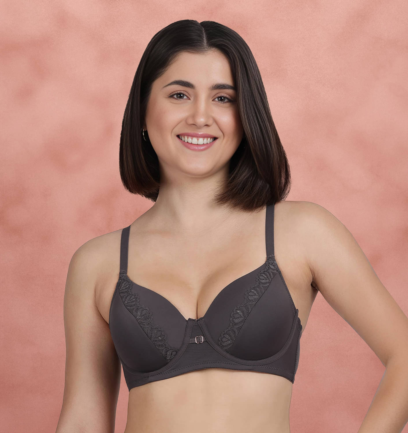 Susie Pack of 1 Nylon Lightly Padded T-Shirt Bra For Women ( Navy Blue ) Susie Pack of 1 Nylon Lightly Padded T-Shirt Bra For Women ( Navy Blue )