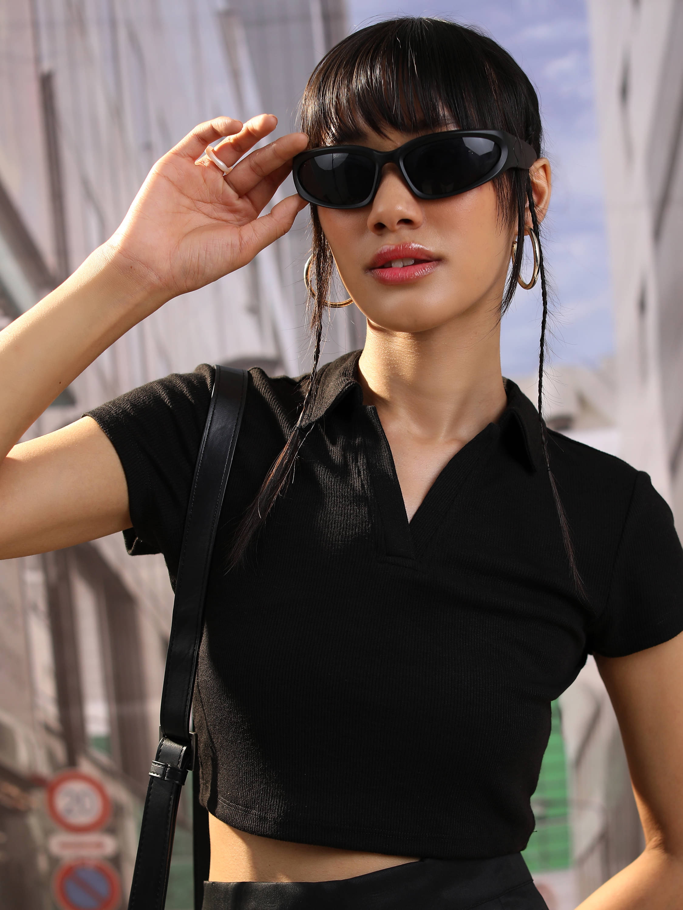     			Tokyo Talkies Women's Polyester Tank Top ( Black )