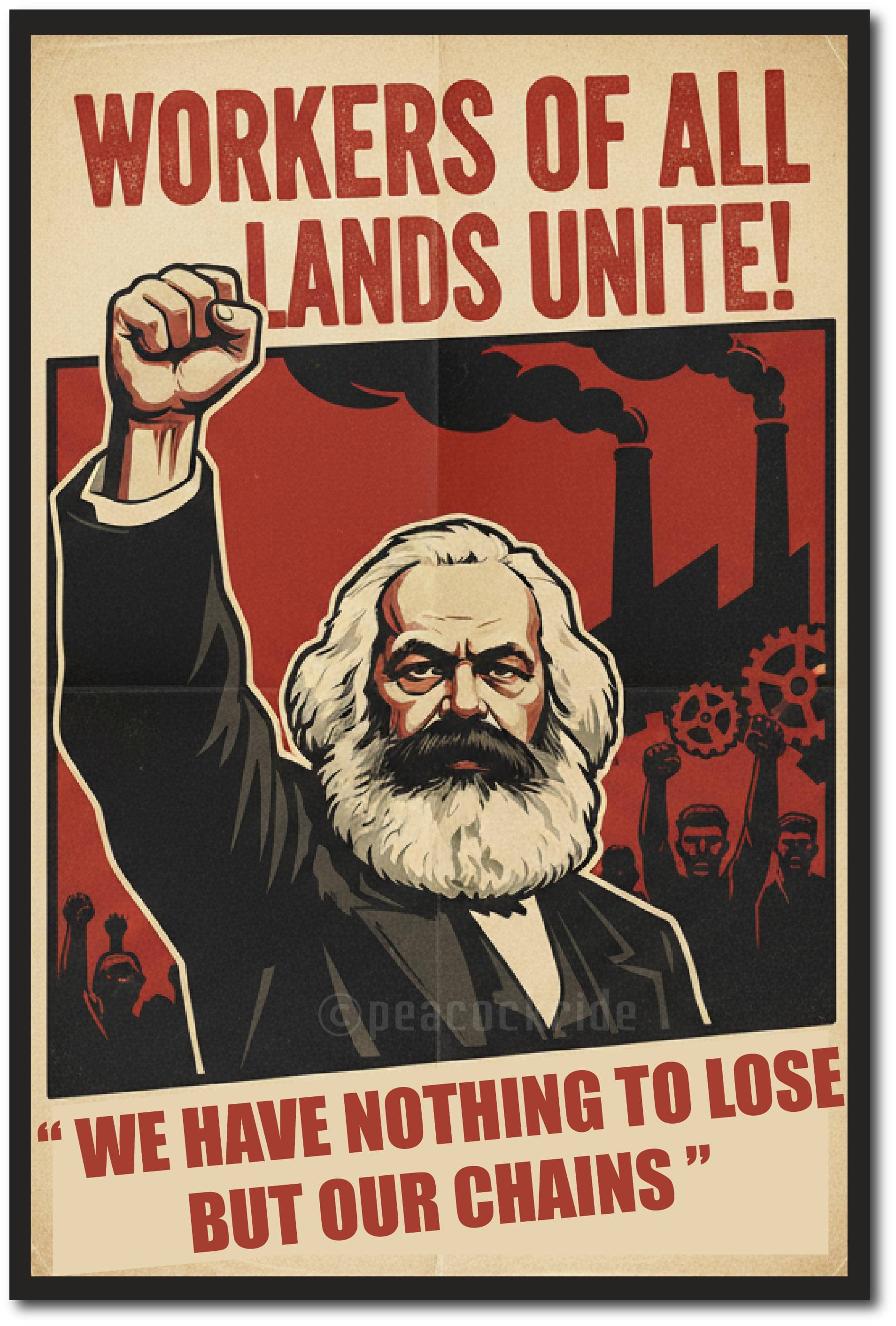 We have Nothing to Lose I Karl Marx I Revolutionary socialism I Marxism I Communism I Wall Poster A3 We have Nothing to Lose I Karl Marx I Revolutionary socialism I Marxism I Communism I Wall Poster A3