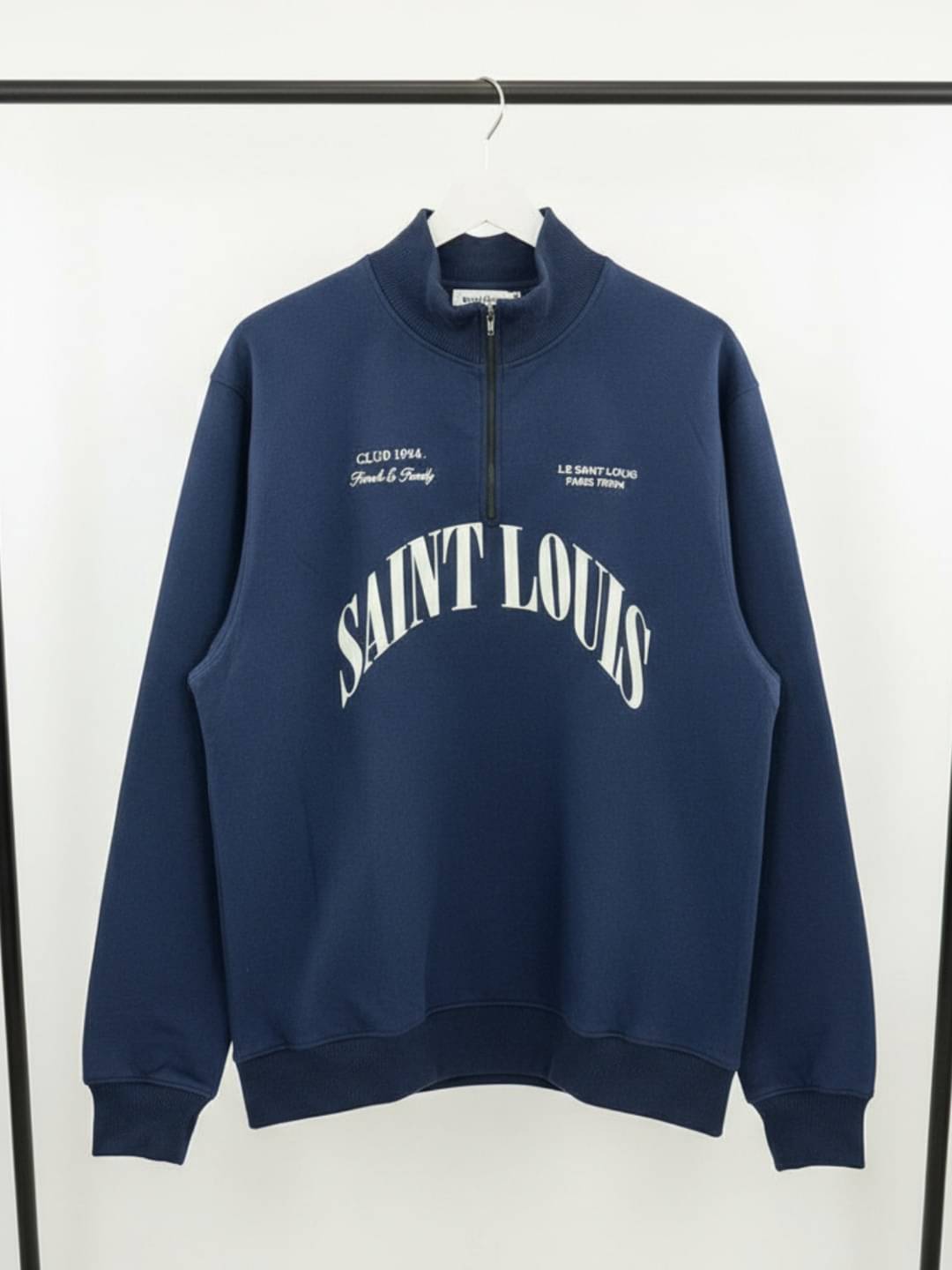 YONGE Fleece High Neck Men's Sweatshirt - Blue ( Pack of 1 ) YONGE Fleece High Neck Men's Sweatshirt - Blue ( Pack of 1 )