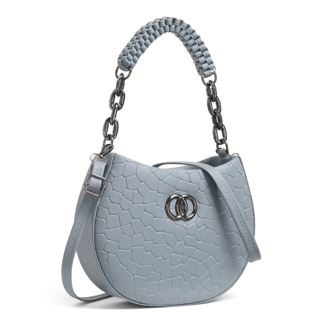     			Zaxcer Sling Bag PU Set of 1 ( Grey )