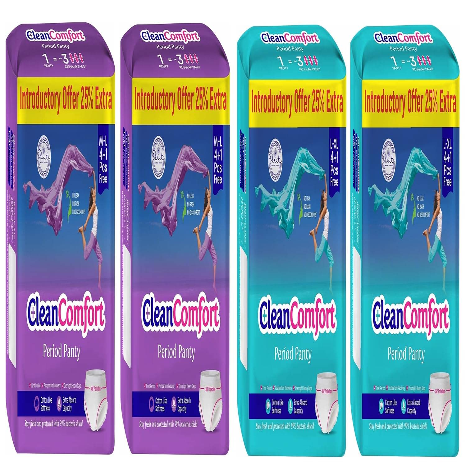     			Clean Comfort Cottony Mixed Regular Sanitary Pad