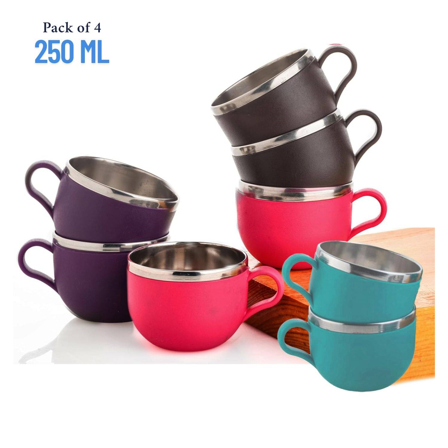     			Craftlayout Plastic Coffee Mug 150 mL ( Pack of 2 )