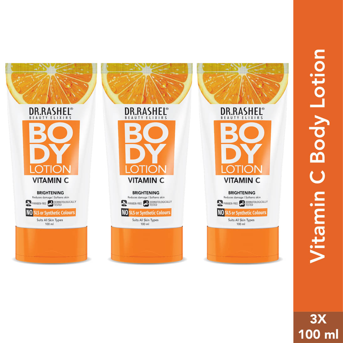     			DR.RASHEL Moisturizing Lotion For All Skin Type 100 ml ( Pack of 3 )