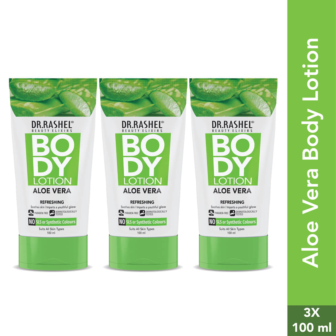     			DR.RASHEL Moisturizing Lotion For All Skin Type 100 ml ( Pack of 3 )