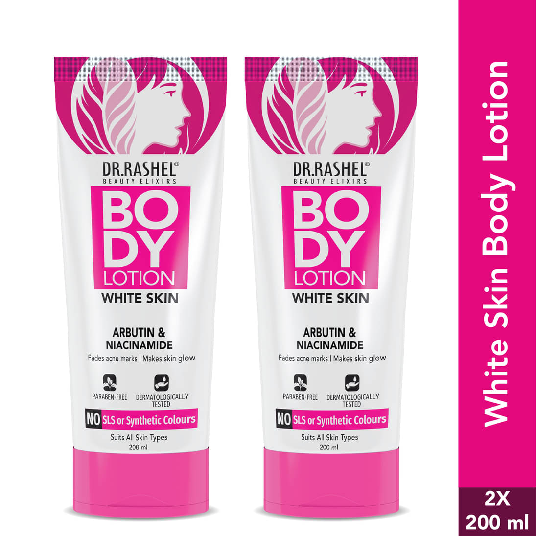     			DR.RASHEL Moisturizing Lotion For All Skin Type 200 ml (Pack of 2) ( Pack of 2 )