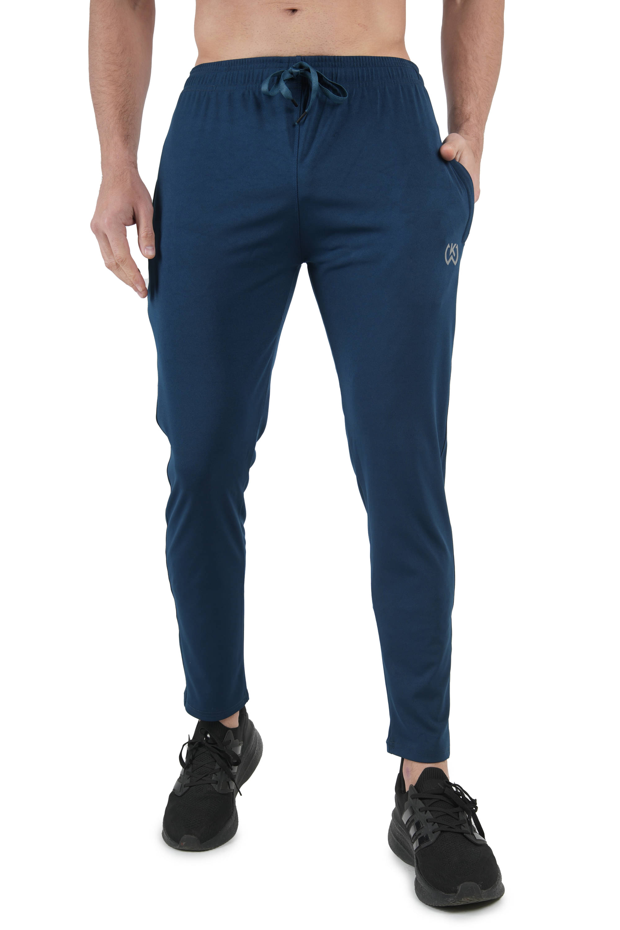     			KWINGS Blue Lycra Men's Trackpants ( Pack of 1 )