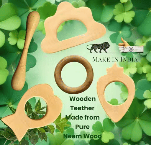     			Shree Blessings Wooden Teether ( 1 pcs )