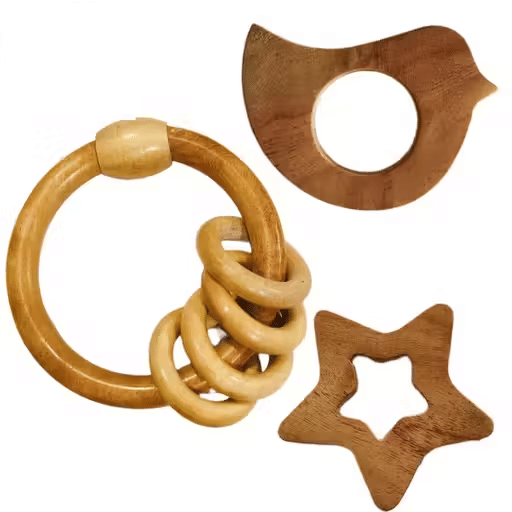    			Shree Blessings Wooden Teether ( 1 pcs )