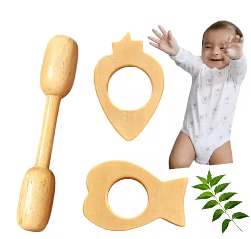     			Shree Blessings Wooden Teether ( 1 pcs )