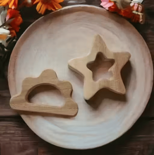     			Shree Blessings Wooden Teether ( 1 pcs )