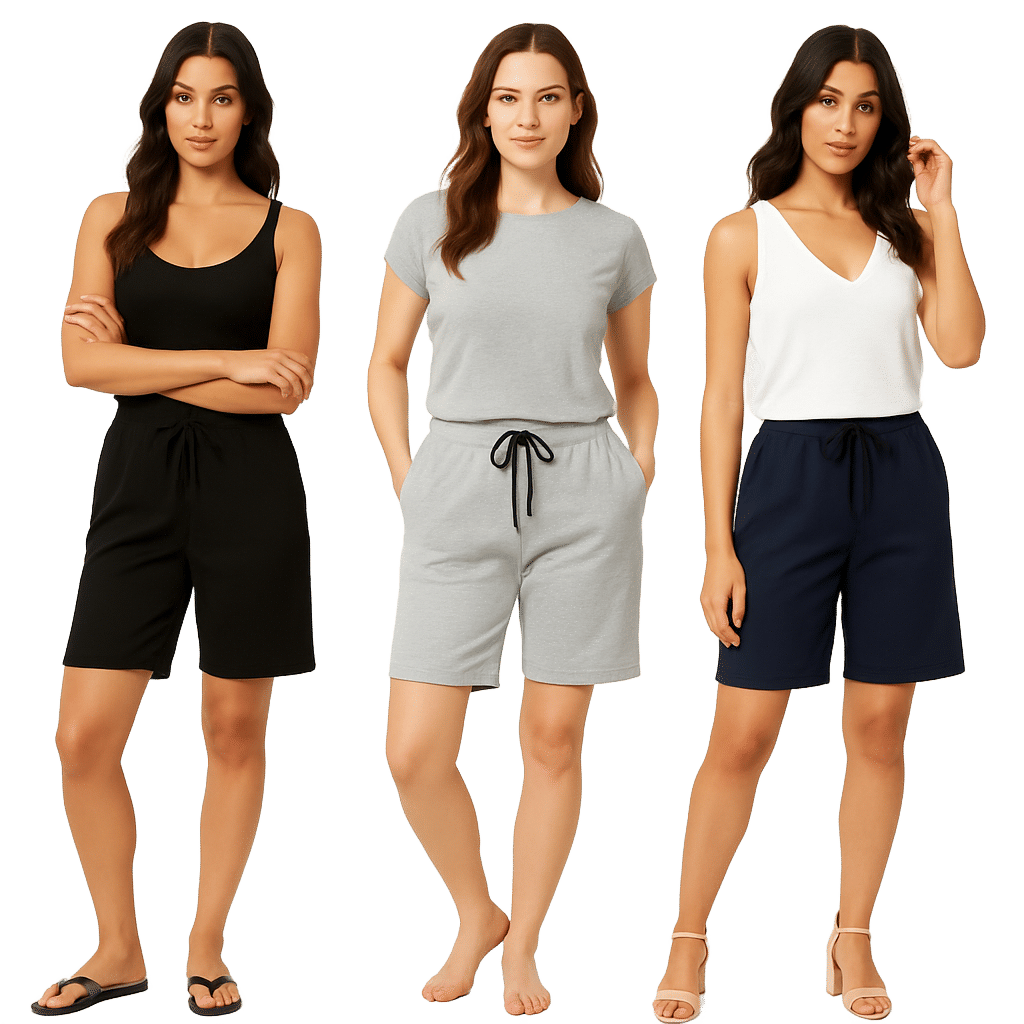     			THE BLAZZE Women Cotton Blend Sports Shorts