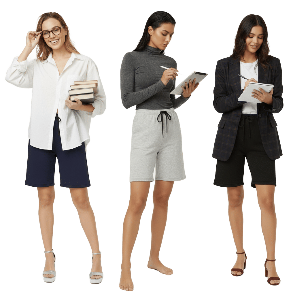     			THE BLAZZE Women Cotton Blend Sports Shorts