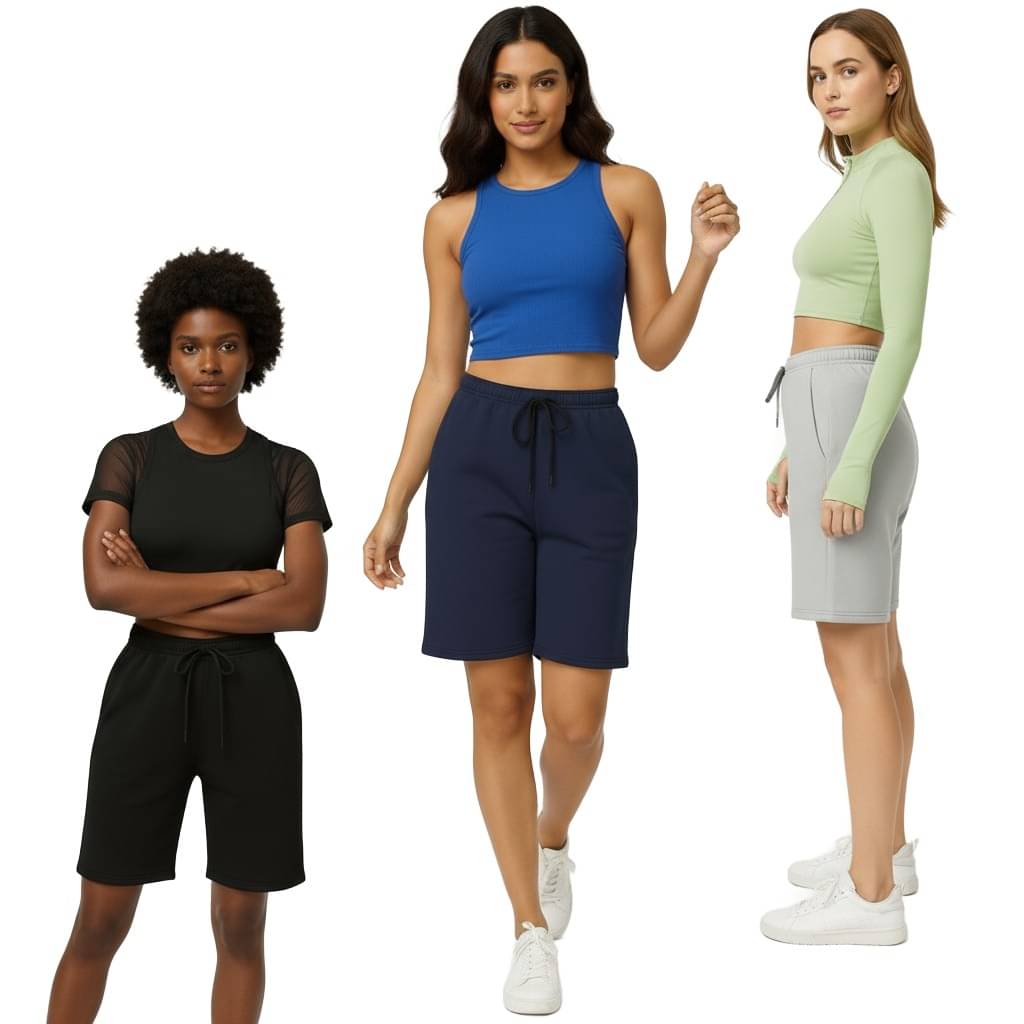     			THE BLAZZE Women Cotton Blend Sports Shorts