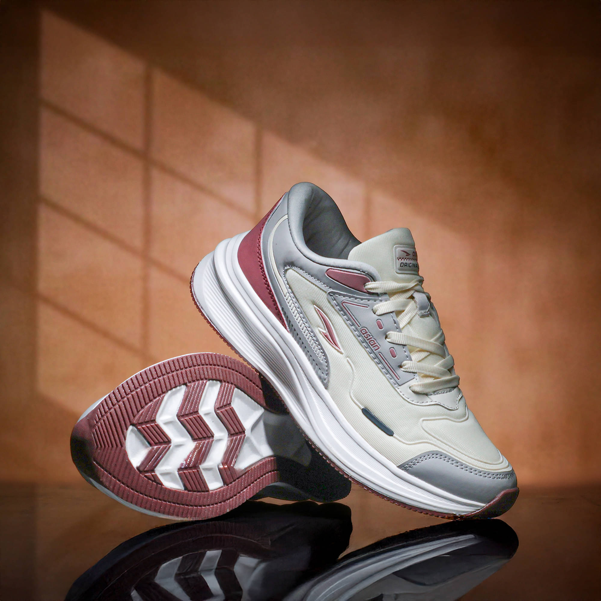     			ASIAN - Off White Women's Running Shoes