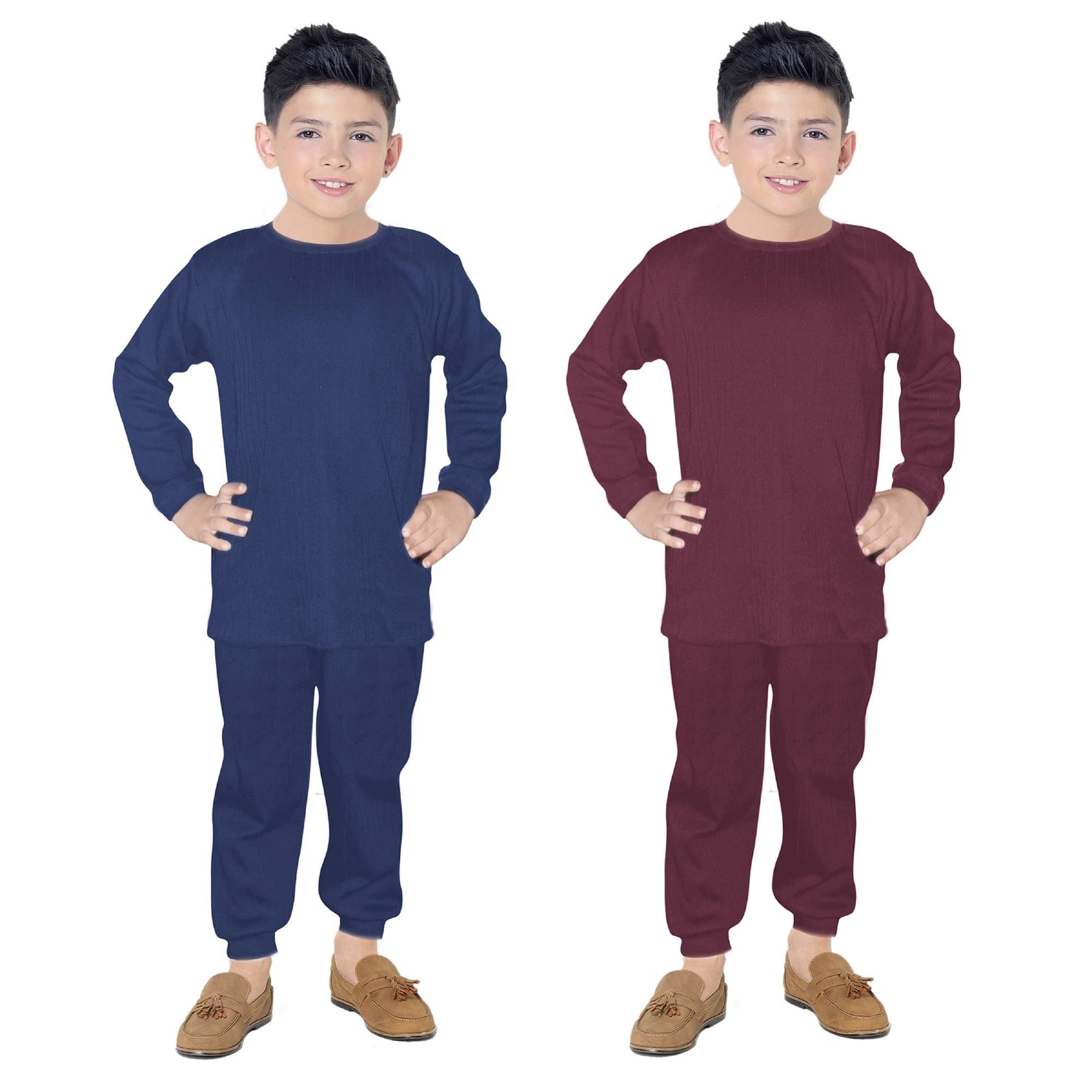     			Faiqa Pack of 2 Boys Woollen Thermal Sets ( Multicolor )