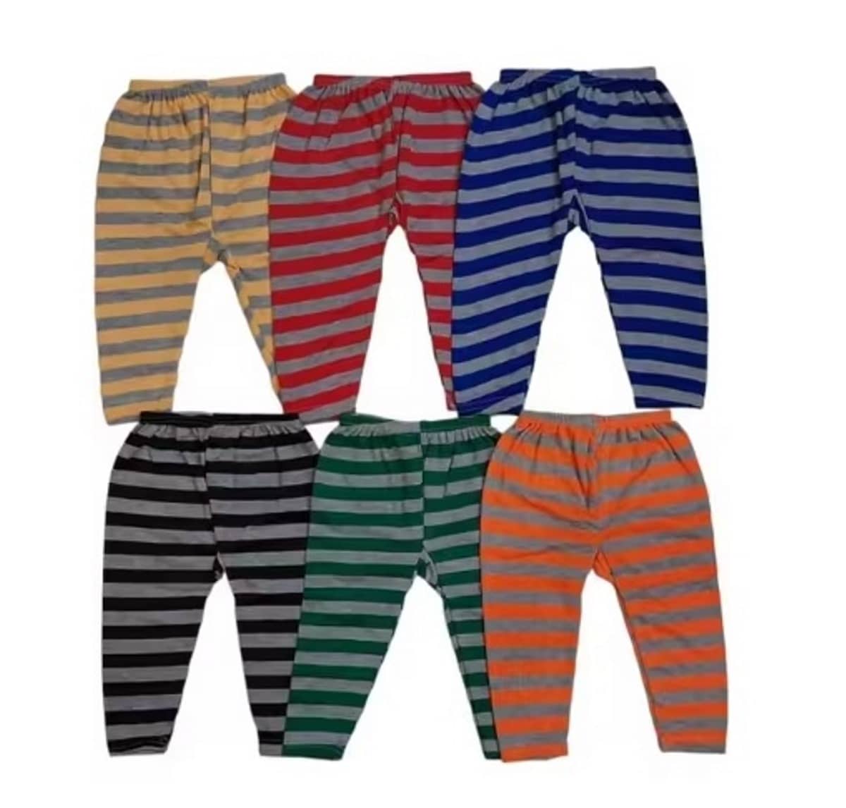 KIDBIRD Pack of 6 Unisex for Baby Cotton Blend Pyjama ( Multicolor ) - Track Pants | Buy online on ZillyBuy