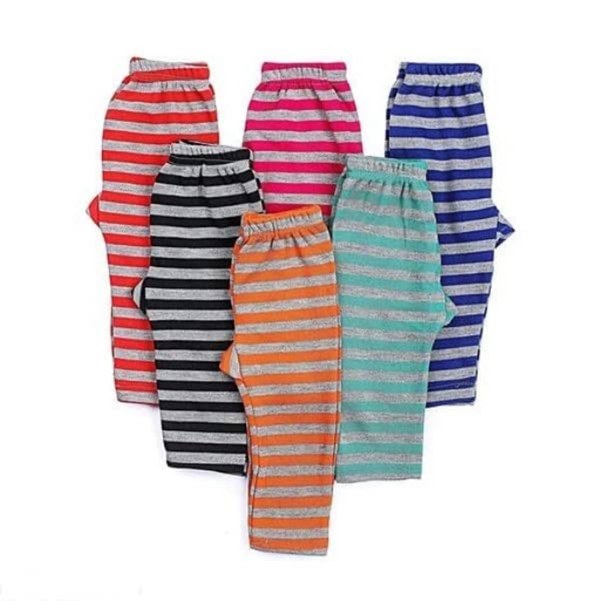 KIDBIRD Pack of 6 Unisex for Baby Cotton Blend Pyjama ( Multicolor ) - Track Pants | Buy online on ZillyBuy