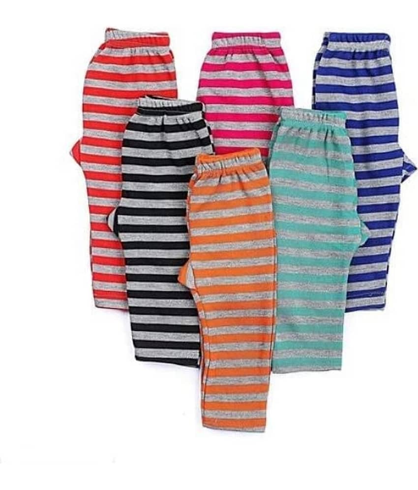 KIDBIRD Pack of 6 Unisex for Baby Cotton Blend Pyjama ( Multicolor ) - Track Pants | Buy online on ZillyBuy